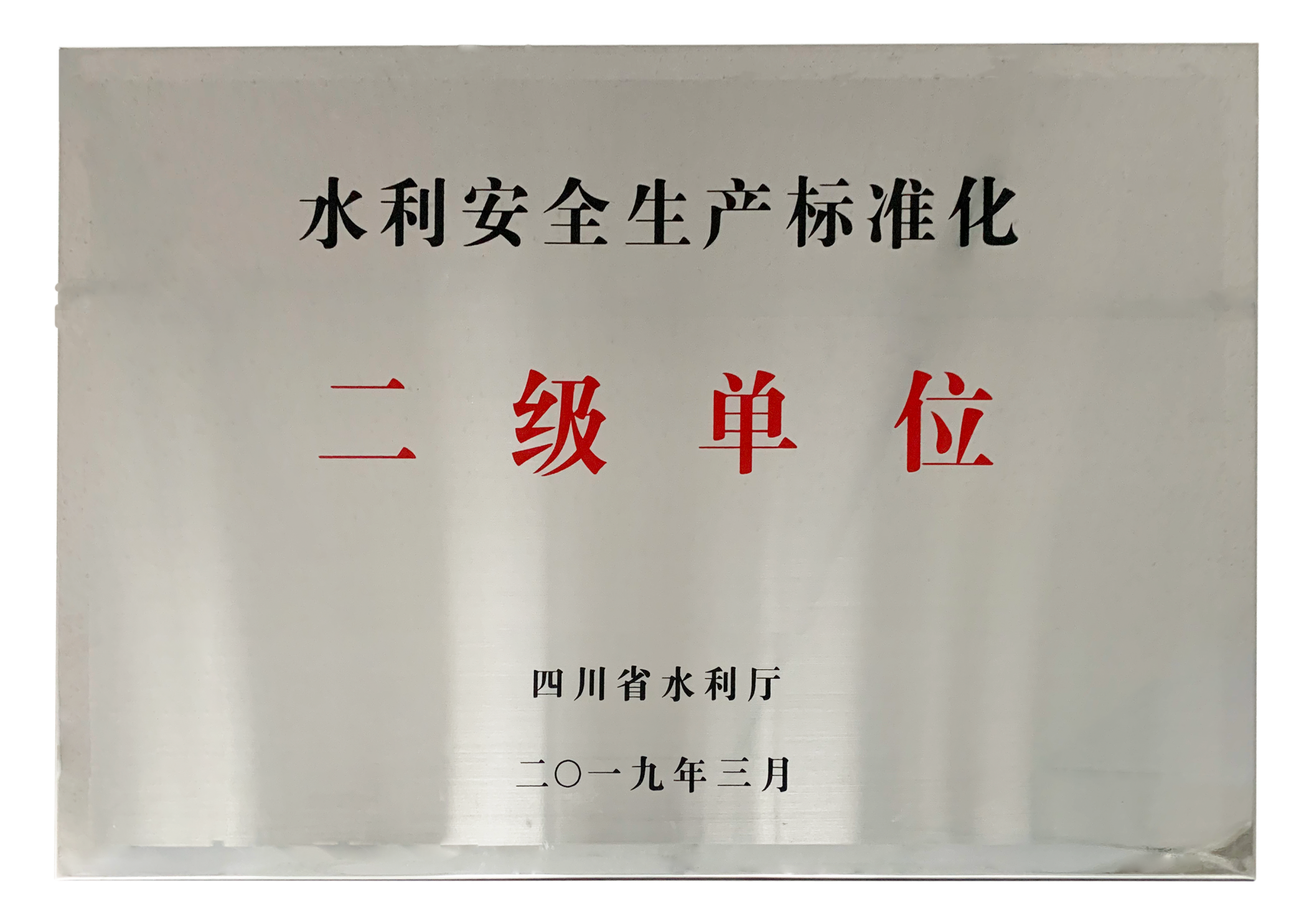 水利安全生產(chǎn)標(biāo)準(zhǔn)建設(shè)二級(jí)單位